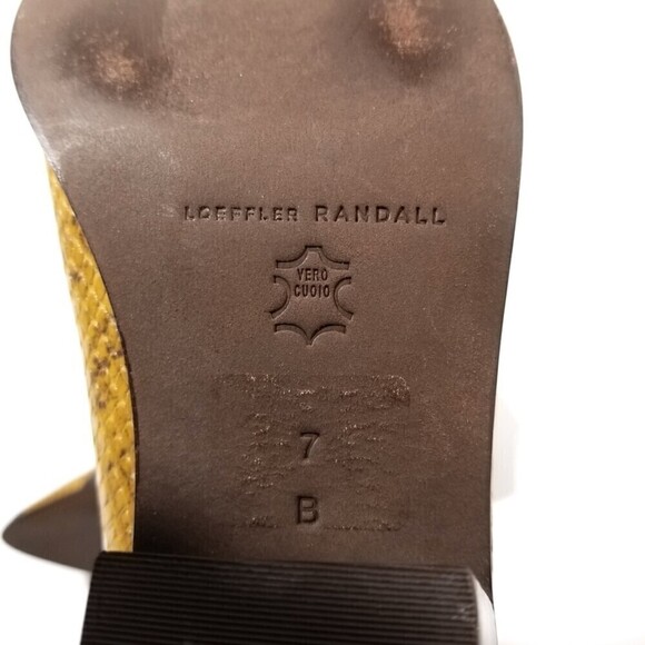 Loeffler Randall Aylin Amber Western Bootie Boho Brown Snake Print Block Boot 7 - Picture 11 of 11